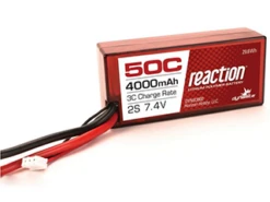 Dynamite 2 Cell 4000mAh 7.4V 50C LiPo, Hardcase: 96mm,EC3