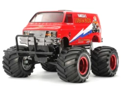 Tamiya 1/12 Lunch Box, 2WD, Unassembled Kit W/Body (Requires Servo, Battery & Charger): Red