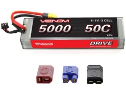 Venom 3 Cell 5000mAh 11.1V 50C LiPo HardCase: UNI 2.0