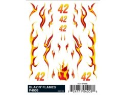 Woodland Scenics Pine Car Dry Transfer Blazin' Flames