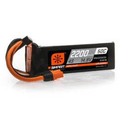 Spektrum 4 Cell 2200mAh 14.8V 50C Smart G1 LiPo; IC3