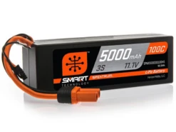 Spektrum 3 Cell 5000mAh 11.1V 100C Smart LiPo, Hardcase: IC5