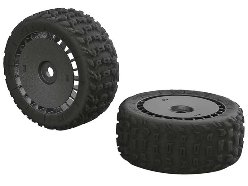 Arrma Katar T 6s Tire/Wheel Set Talion (2): F/R 3 Arrma Katar T 6s Tire/Wheel Set Talion (2): F/R