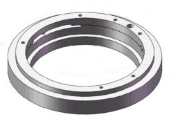 Adapter: 10mm, Back Focus, Medium Sized Camera (M54) To Nikon F Mount