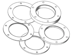 M54 Spacer Kit With 6 Holes (Set Of 5)