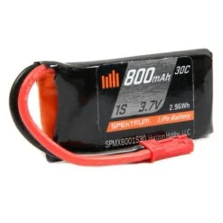 Spektrum 1 Cell 800mAh 3.7V 30C LiPo W/JST