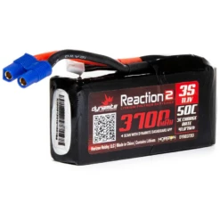 Dynamite 3 Cell 3700mAh 11.1V 50C Reaction2 LiPo: 96MM EC3