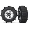 Traxxas Tires & Wheels SCT SS STN CHRM/PDL TSM: 4WD F/R, 2WD Rear
