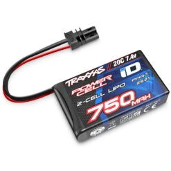 Traxxas 2 Cell 750mAh 7.4V 20C LiPo Battery W/TRA ID: 2821