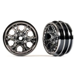 Traxxas Wheels, 1.0" , Black Chrome (2)