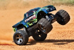 Traxxas 1/10 Stampede, 2WD, VXL, RTR W/TSM (Requires Battery & Charger): Green -Radio Control & Model Shop 36076 4 GREEN 5 lg