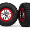 Traxxas Tires & Wheel Chrome, Red (2), Slash 2WD: Frt 1 Traxxas Tires & Wheel Chrome, Red (2), Slash 2WD: Frt -Radio Control & Model Shop 5877A