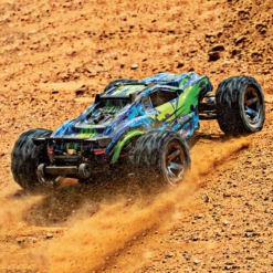 Traxxas 1/10 Rustler, 4WD, VXL (Requires Battery & Charger): Green -Radio Control & Model Shop 67076 4 Green 6 800