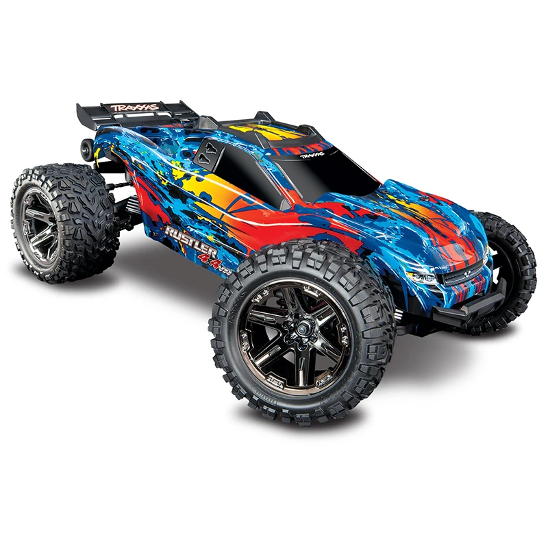 Traxxas 1/10 Rustler, 4WD, VXL (Requires Battery & Charger): Red 3 Traxxas 1/10 Rustler, 4WD, VXL (Requires Battery & Charger): Red