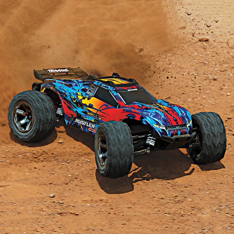 Traxxas 1/10 Rustler, 4WD, VXL (Requires Battery & Charger): Red 7 Traxxas 1/10 Rustler, 4WD, VXL (Requires Battery & Charger): Red - Image 5