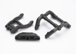 Traxxas Wheelie Bar Mounts/ Rear Skidplate (Black): 6777