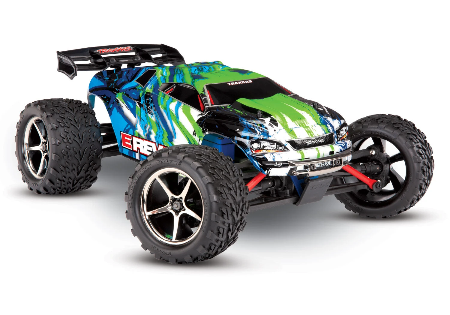 Traxxas 1/16 E-Revo, 4WD, RTR (Includes Battery & Charger): Green 3 Traxxas 1/16 E-Revo, 4WD, RTR (Includes Battery & Charger): Green