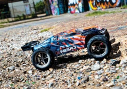Traxxas 1/16 E-Revo, 4WD, RTR (Includes Battery & Charger): Orange -Radio Control & Model Shop 71054 1 ORANGE 6