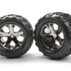 Traxxas Talon Tire/ AllStar Blk Chrome Whls (2): Rear 2 Traxxas Talon Tire/ AllStar Blk Chrome Whls (2): Rear -Radio Control & Model Shop 7554 TRA3668A Main lg