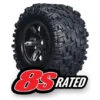Traxxas Tires & Wheels, Assembled, Glued, XMaxx L&R (2) -Radio Control & Model Shop 7772X