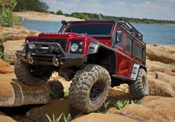 Traxxas 1/10 TRX-4 Defender, 4WD, RTD (Requires Battery & Charger): Red -Radio Control & Model Shop 82056 Red 3 lg