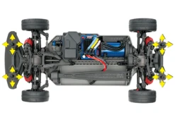 Traxxas 1/10 4-Tec 2.0 Chassis, 4WD, VXL (Requires Body, Battery & Charger) -Radio Control & Model Shop 83076 VXL 3 lg
