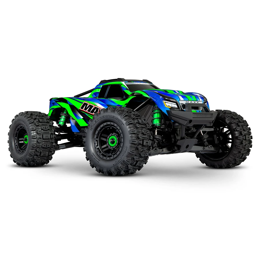 Traxxas 1/10 Maxx W/WideMaxx®, 4WD, RTR (Requires Battery & Charger): Green 3 Traxxas 1/10 Maxx W/WideMaxx®, 4WD, RTR (Requires Battery & Charger): Green