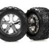 Traxxas Talon Tire/ Chrome Wheel (2): Rear -Radio Control & Model Shop 9915 3668 M 800