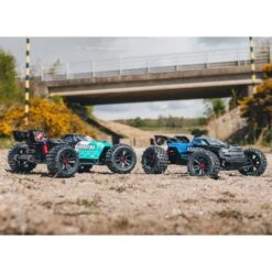 Arrma 1/10 Kraton 4x4 4S BLX Speed MT(Needs Battery & Charger): Black/Blue -Radio Control & Model Shop ARA4408V2T2 5