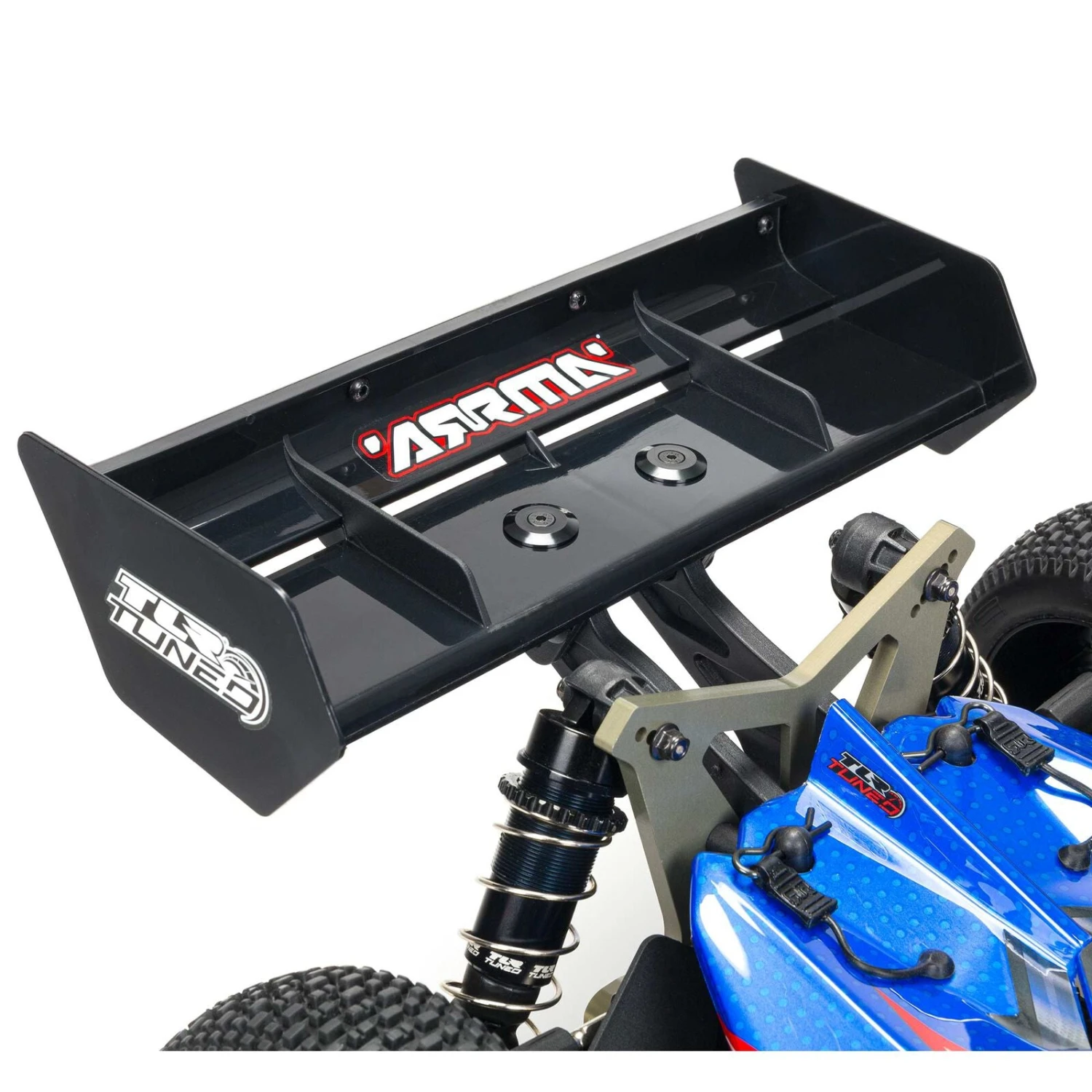 Arrma 1/8 TLR Tuned TYPHON 6S 4WD BLX Buggy RTR, Red/Blue 19 Arrma 1/8 TLR Tuned TYPHON 6S 4WD BLX Buggy RTR, Red/Blue - Image 17