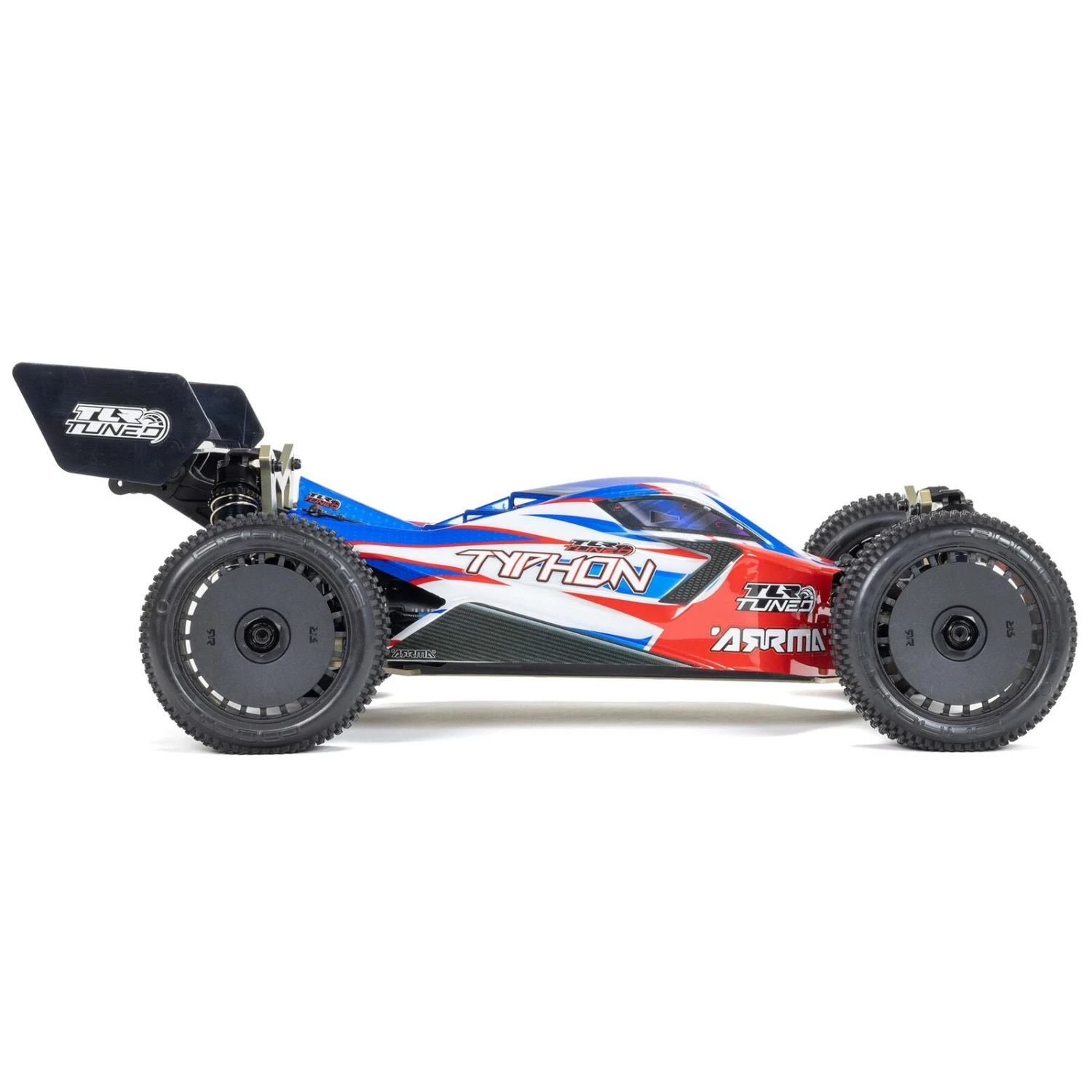 Arrma 1/8 TLR Tuned TYPHON 6S 4WD BLX Buggy RTR, Red/Blue 10 Arrma 1/8 TLR Tuned TYPHON 6S 4WD BLX Buggy RTR, Red/Blue - Image 8