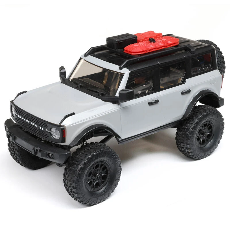 Axial 1/24 SCX24 2021 Ford Bronco 4WD Truck Brushed RTR, Grey (w/Battery & Charger)