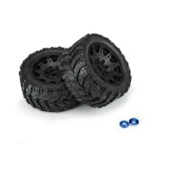 PRO-LINE Masher X HP BELTED Fr/Rr 5.7" MT Tires Mounted 24mm Blk Raid (2) -Radio Control & Model Shop PRO1017610 3