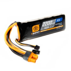 Spektrum 2 Cell 2200mAh 6.6V 15C Smart LiFe Rx Pack W/IC3 & Servo Connector