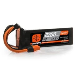 Spektrum 4 Cell 2200mAh 14.8V 100C Smart G2 LiPo W/IC3