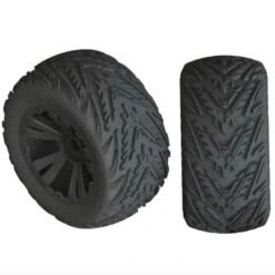 Arrma Minokawa LP 4S Tire 3.8 Glued Black (2): F/R